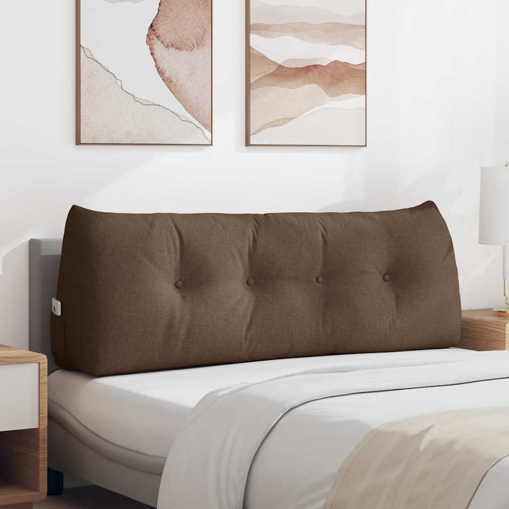 Cuscino per Schiena Marrone 140 x 24 x 50 cm Tessuto 42014503