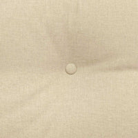 Cuscino per Schiena Crema 140 x 24 x 50 cm Tessuto 42014506