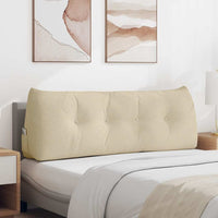 Cuscino per Schiena Crema 140 x 24 x 50 cm Tessuto 42014506