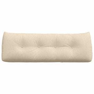 Cuscino per Schiena Crema 140 x 24 x 50 cm Tessuto 42014506