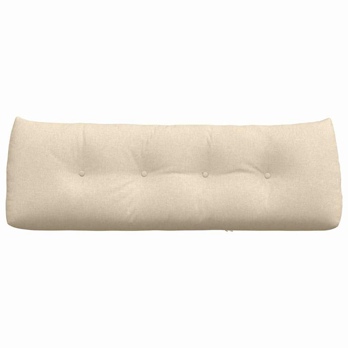 Cuscino per Schiena Crema 140 x 24 x 50 cm Tessuto 42014506