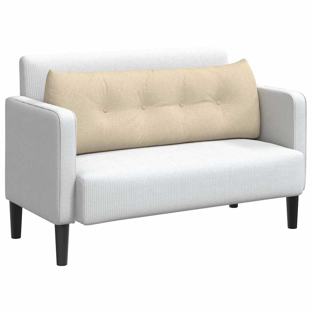 Cuscino per Schiena Crema 140 x 24 x 50 cm Tessuto 42014506