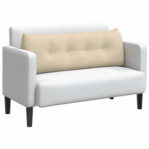 Cuscino per Schiena Crema 140 x 24 x 50 cm Tessuto 42014506