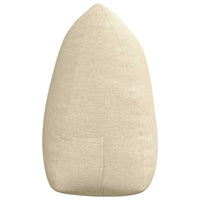 Cuscino per Schiena Crema 140 x 24 x 50 cm Tessuto 42014506