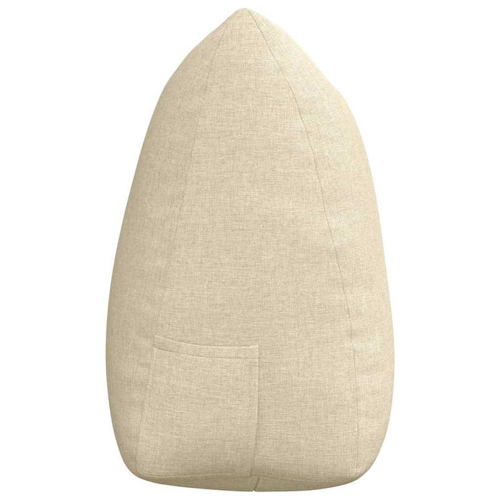 Cuscino per Schiena Crema 140 x 24 x 50 cm Tessuto 42014506