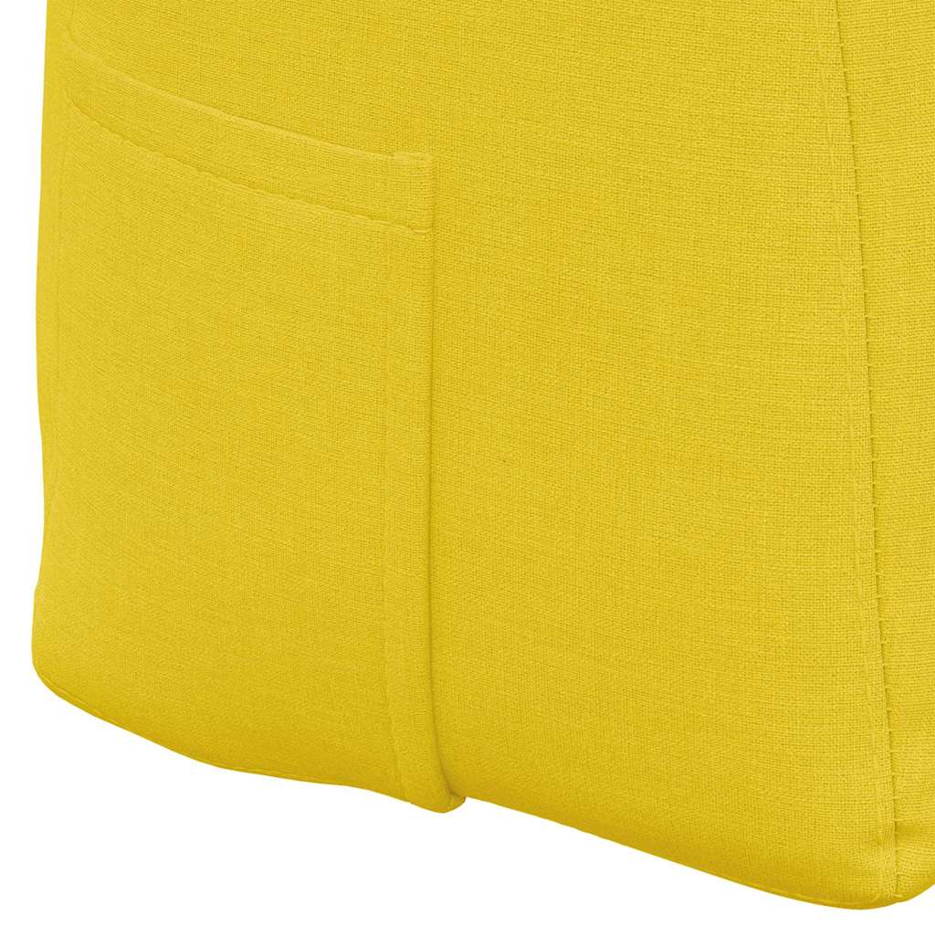 Cuscino per Schiena Giallo Chiaro 140 x 24 x 50 cm Tessuto 42014508