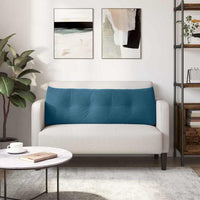 Cuscino per Schiena Blu 140 x 24 x 50 cm Velluto 42014515