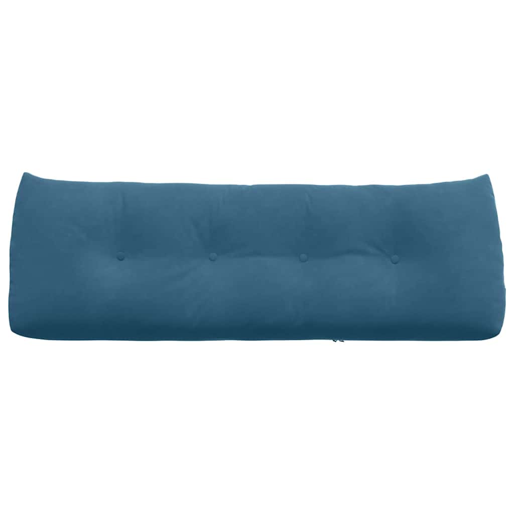 Cuscino per Schiena Blu 140 x 24 x 50 cm Velluto 42014515