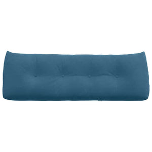 Cuscino per Schiena Blu 140 x 24 x 50 cm Velluto 42014515