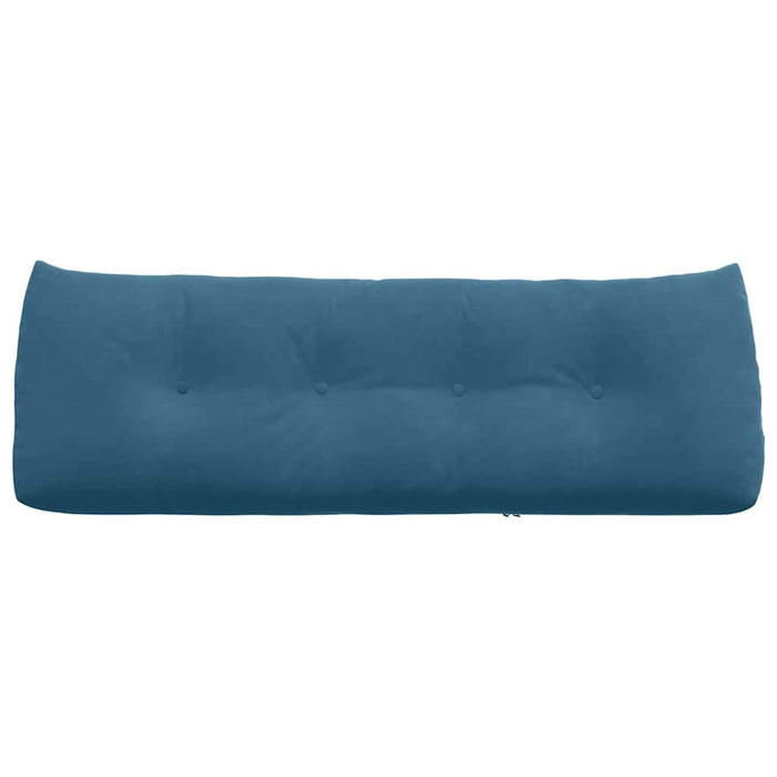 Cuscino per Schiena Blu 140 x 24 x 50 cm Velluto 42014515