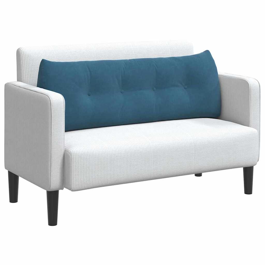 Cuscino per Schiena Blu 140 x 24 x 50 cm Velluto 42014515