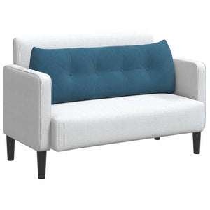 Cuscino per Schiena Blu 140 x 24 x 50 cm Velluto 42014515