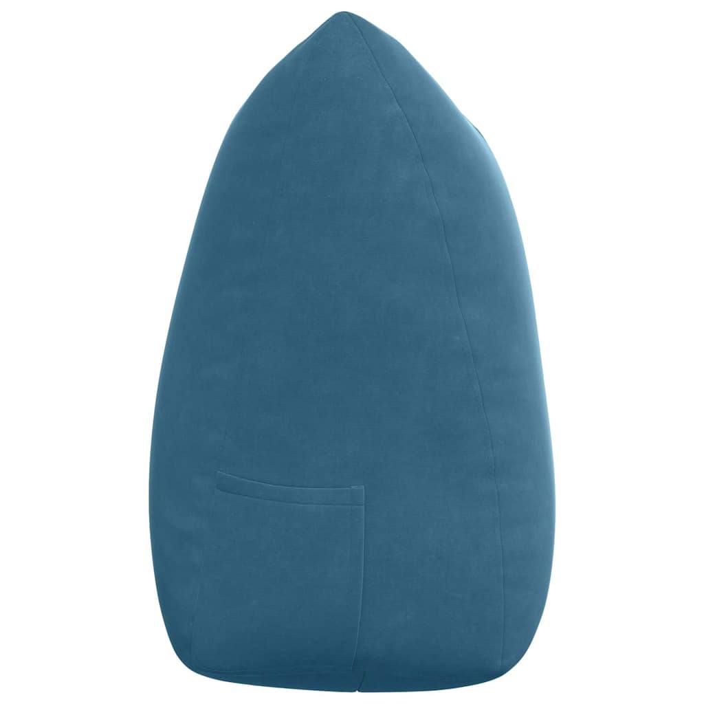 Cuscino per Schiena Blu 140 x 24 x 50 cm Velluto 42014515