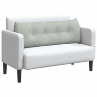 Cuscino per Schiena Grigio chiaro 140 x 24 x 50 cm Velluto 42014516