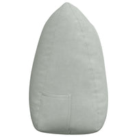 Cuscino per Schiena Grigio chiaro 140 x 24 x 50 cm Velluto 42014516