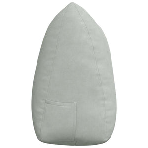 Cuscino per Schiena Grigio chiaro 140 x 24 x 50 cm Velluto 42014516