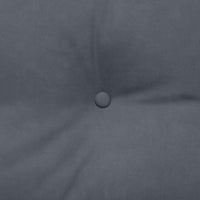 Cuscino per Schiena Grigio scuro 140 x 24 x 50 cm Velluto 42014517