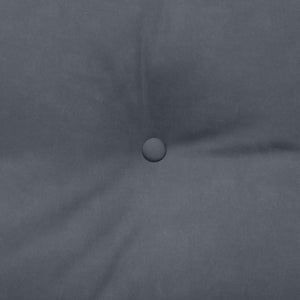 Cuscino per Schiena Grigio scuro 140 x 24 x 50 cm Velluto 42014517