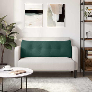 Cuscino per Schiena Verde Scuro 140 x 24 x 50 cm Velluto 42014518