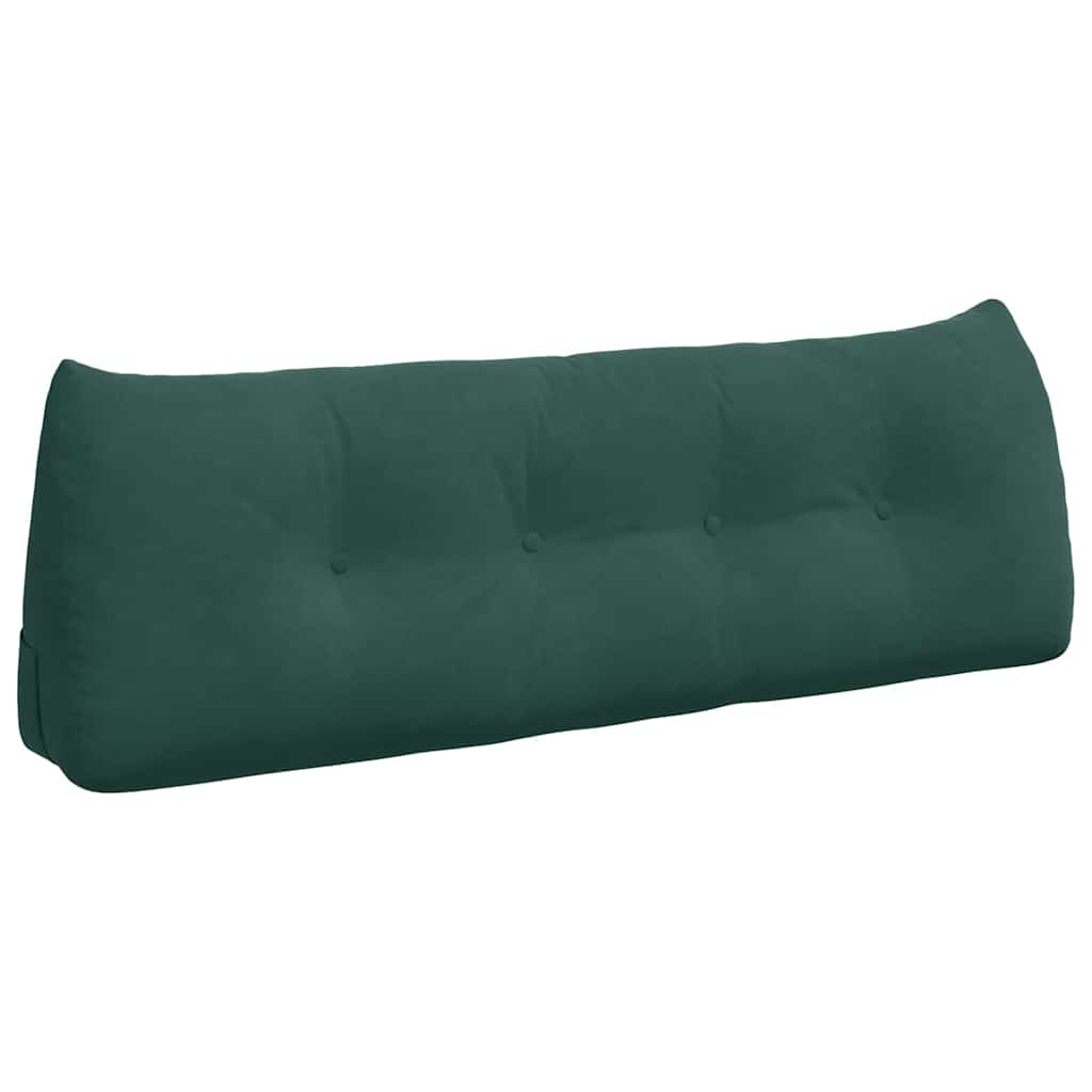 Cuscino per Schiena Verde Scuro 140 x 24 x 50 cm Velluto 42014518