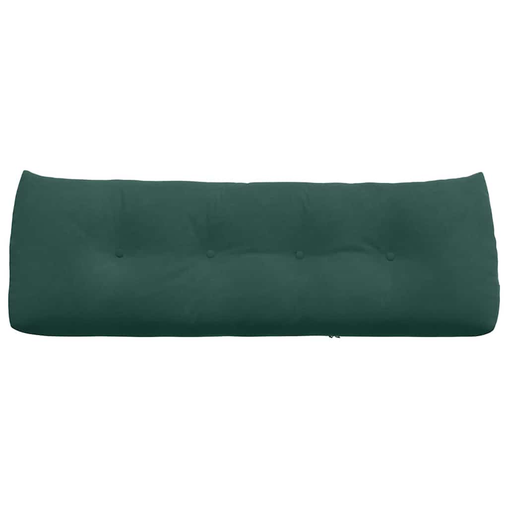 Cuscino per Schiena Verde Scuro 140 x 24 x 50 cm Velluto 42014518