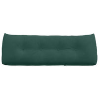 Cuscino per Schiena Verde Scuro 140 x 24 x 50 cm Velluto 42014518