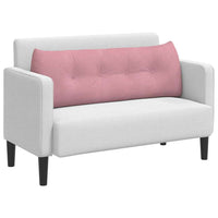 Cuscino per Schiena Rosa 140 x 24 x 50 cm Velluto 42014520