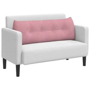 Cuscino per Schiena Rosa 140 x 24 x 50 cm Velluto 42014520