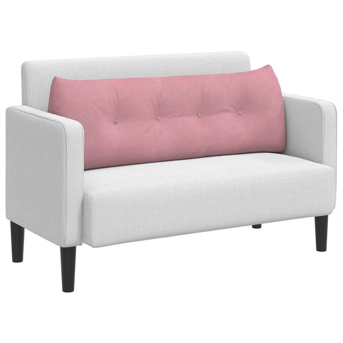 Cuscino per Schiena Rosa 140 x 24 x 50 cm Velluto 42014520