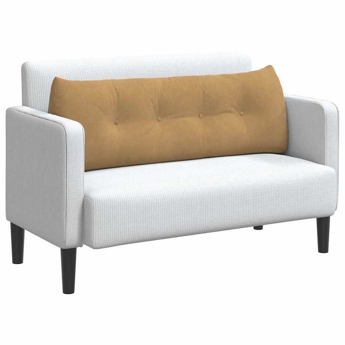 Cuscino per Schiena Marrone 140 x 24 x 50 cm Velluto 42014524