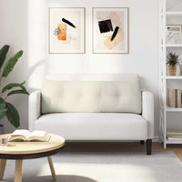 Cuscino per Schiena Crema 140 x 24 x 50 cm Velluto 42014525