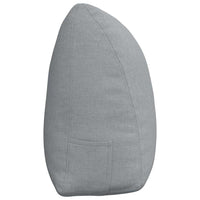 Cuscino per Schiena Grigio chiaro 160 x 24 x 50 cm Tessuto 42014528