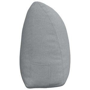 Cuscino per Schiena Grigio chiaro 160 x 24 x 50 cm Tessuto 42014528