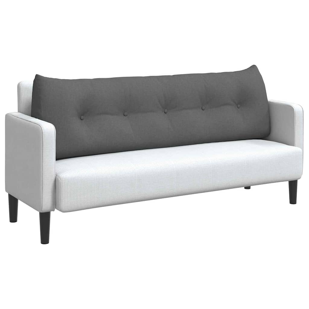 Cuscino per Schiena Grigio scuro 160 x 24 x 50 cm Tessuto 42014529