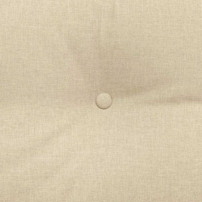 Cuscino per Schiena Crema 160 x 24 x 50 cm Tessuto 42014535