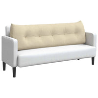 Cuscino per Schiena Crema 160 x 24 x 50 cm Tessuto 42014535