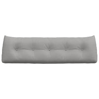 Cuscino per Schiena Grigio Nuvola 160 x 24 x 50 cm Tessuto 42014541