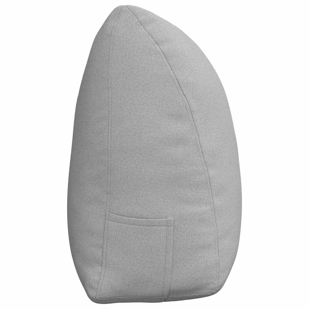 Cuscino per Schiena Grigio Nuvola 160 x 24 x 50 cm Tessuto 42014541