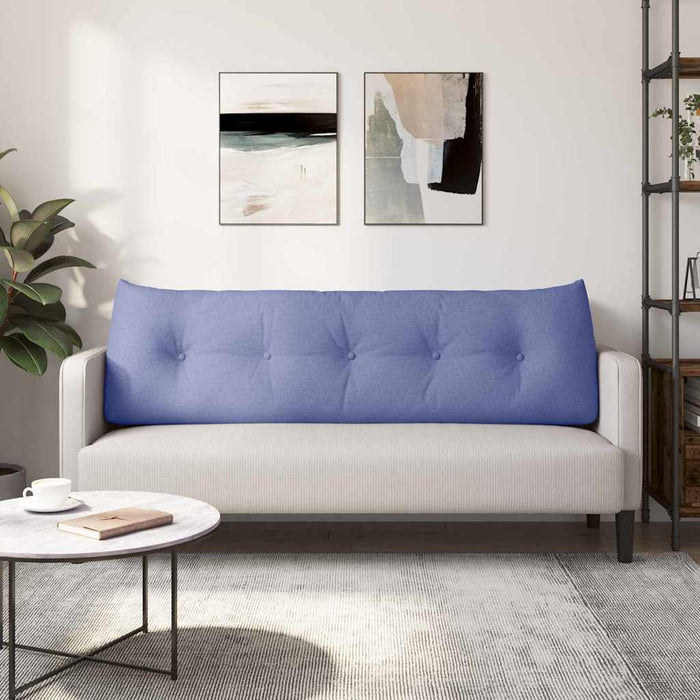 Cuscino per Schiena Blu jeans 160 x 24 x 50 cm Tessuto 42014542