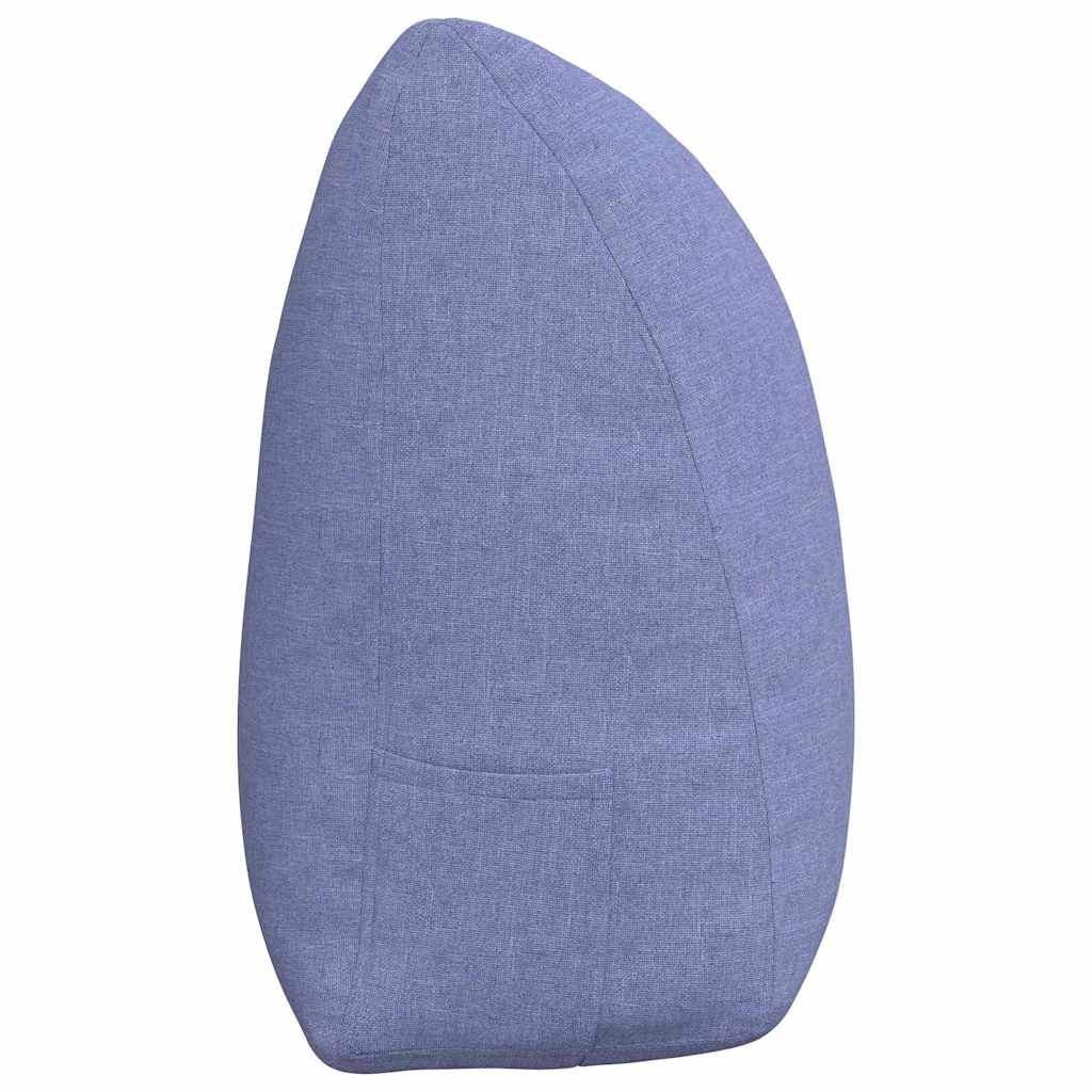 Cuscino per Schiena Blu jeans 160 x 24 x 50 cm Tessuto 42014542