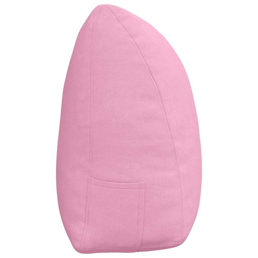 Cuscino per Schiena Rosa 160 x 24 x 50 cm Tessuto 42014543