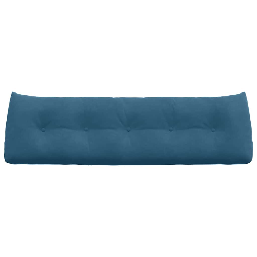 Cuscino per Schiena Blu 160 x 24 x 50 cm Velluto 42014544