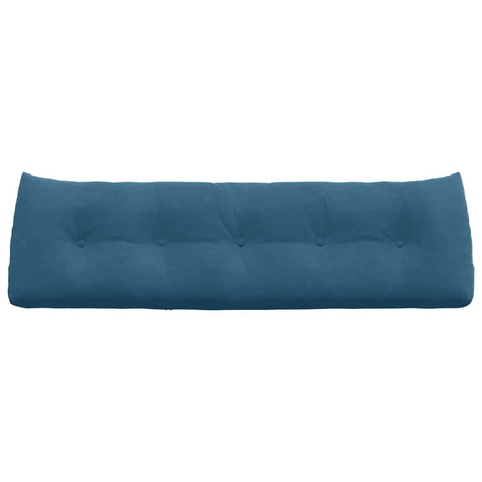 Cuscino per Schiena Blu 160 x 24 x 50 cm Velluto 42014544