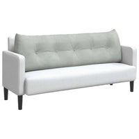 Cuscino per Schiena Grigio chiaro 160 x 24 x 50 cm Velluto 42014545