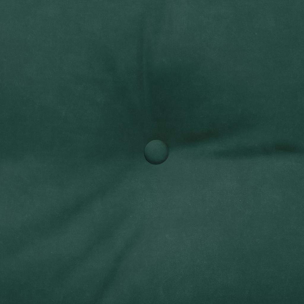 Cuscino per Schiena Verde Scuro 160 x 24 x 50 cm Velluto 42014547