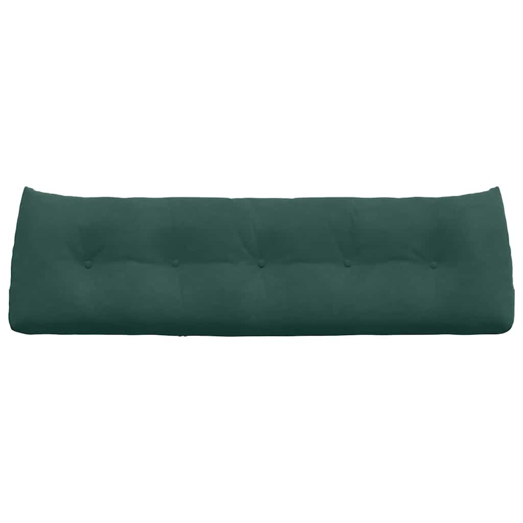 Cuscino per Schiena Verde Scuro 160 x 24 x 50 cm Velluto 42014547