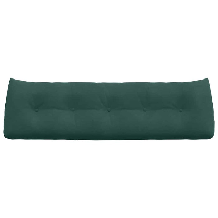 Cuscino per Schiena Verde Scuro 160 x 24 x 50 cm Velluto 42014547
