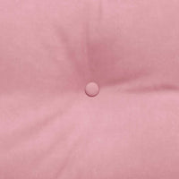 Cuscino per Schiena Rosa 160 x 24 x 50 cm Velluto 42014549