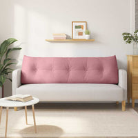 Cuscino per Schiena Rosa 160 x 24 x 50 cm Velluto 42014549