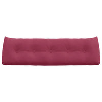 Cuscino per Schiena Rosso Vino 160 x 24 x 50 cm Velluto 42014550